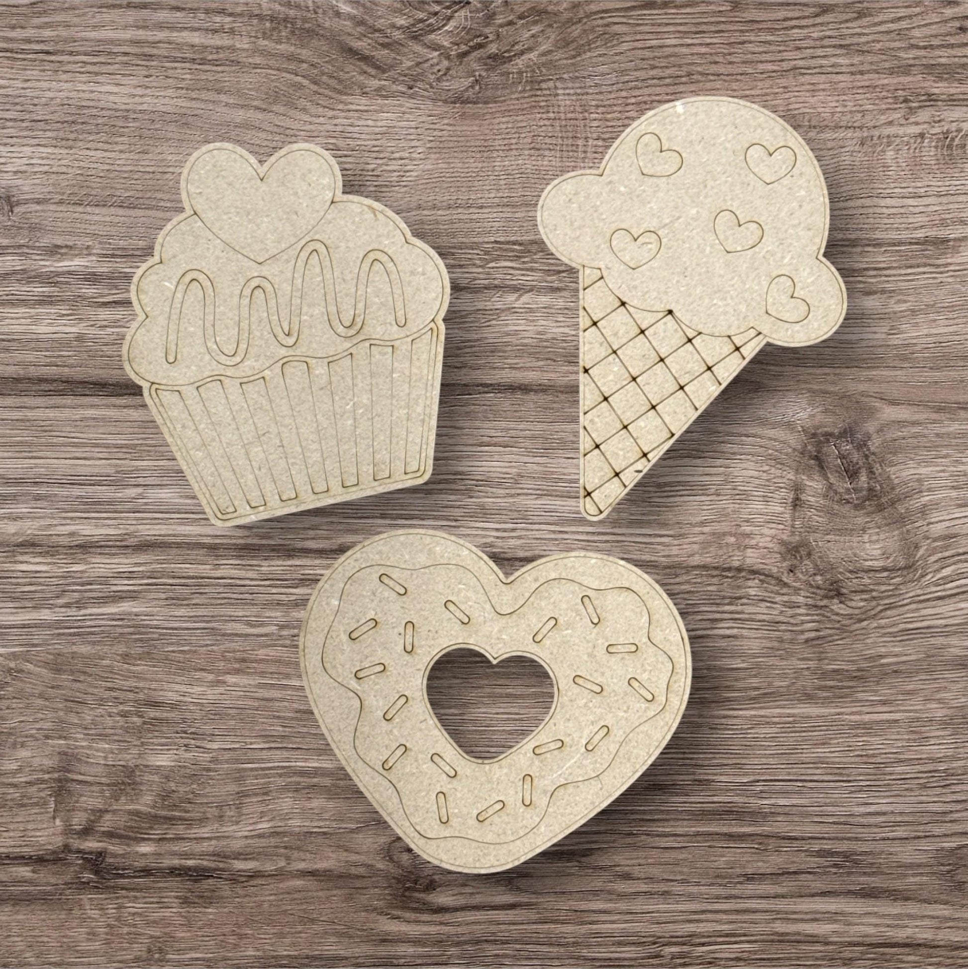 DIY Sweet Treats, Unfinished Valentine, Bakery Paint Kit, Kids crafts