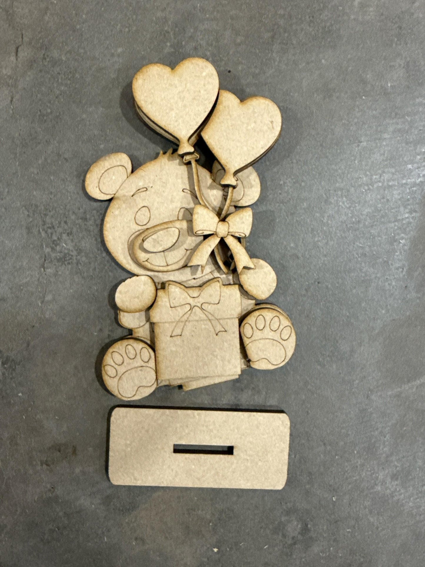 DIY Bear Valentines Shelf Sitter, Valentine Kids, Bears, Tiered Tray, Kids Craft