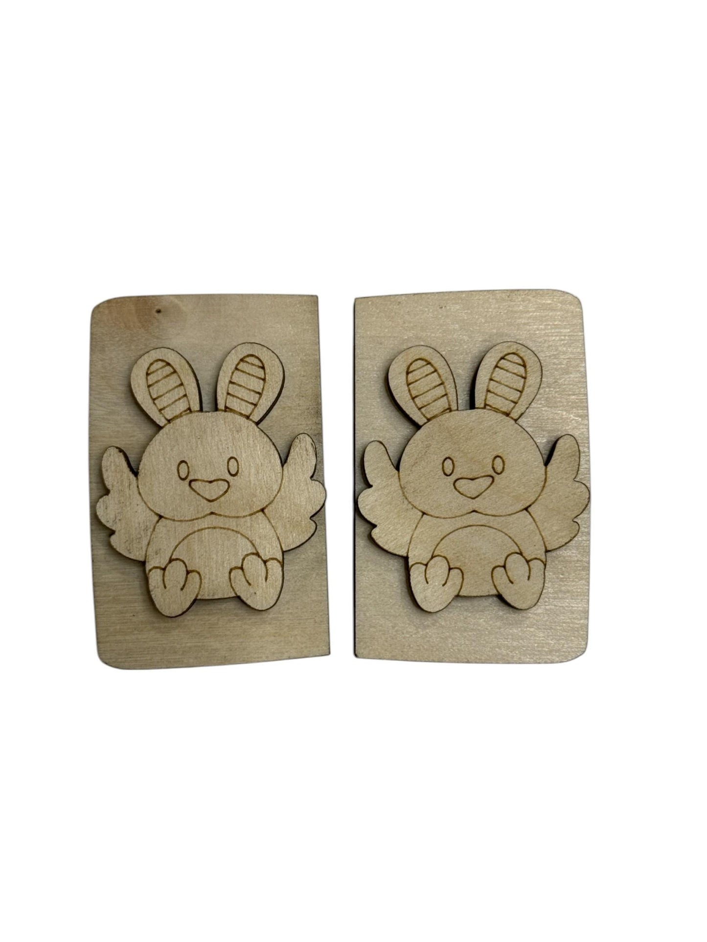 DIY Hippity Hop Claw Clip: Unfinished Wood Laser Cut Blank, Easter, Hippity Hop Easter Bunny