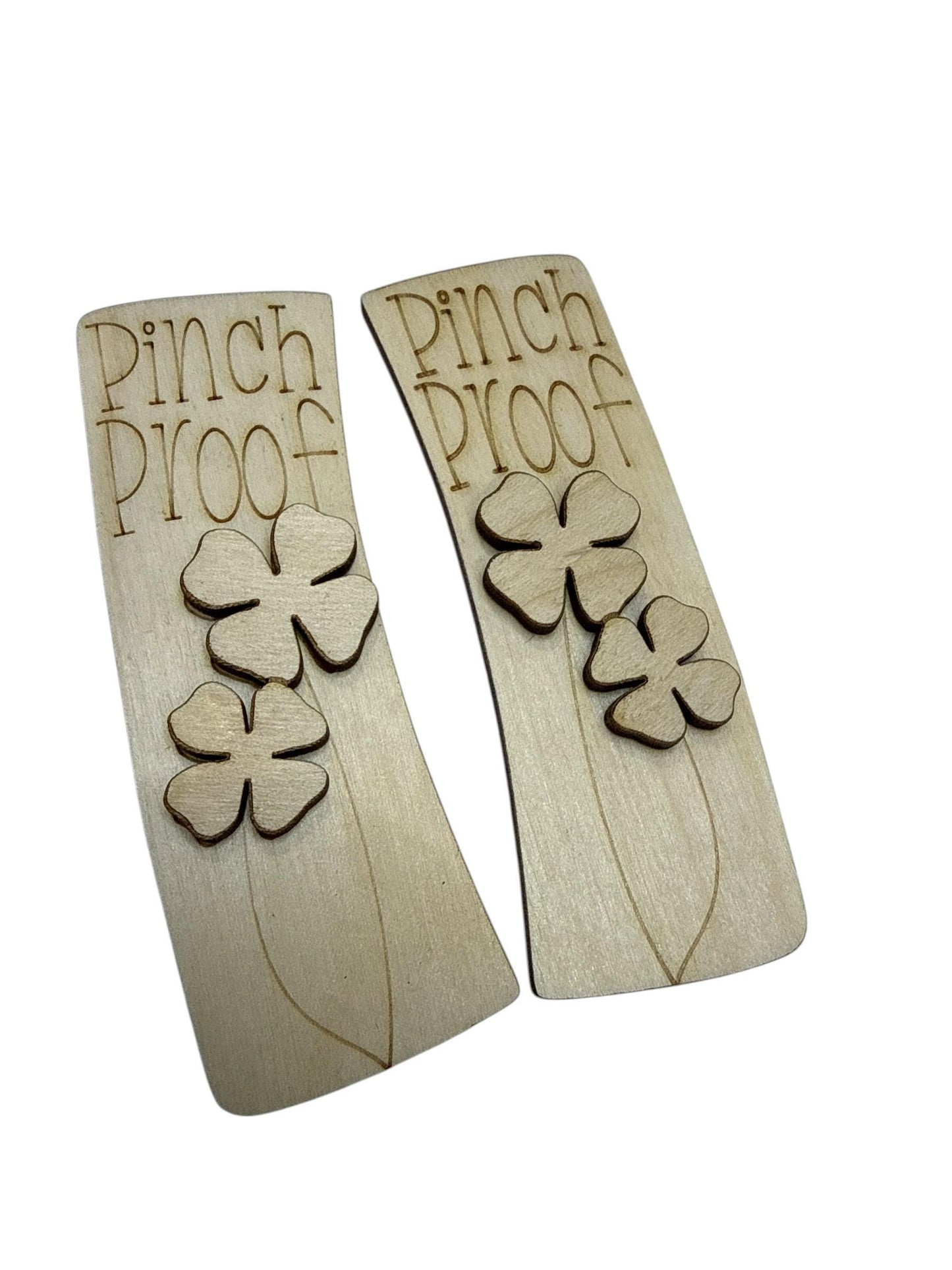 DIY Pinch Proof Hair Clip, Shamrock, Irish, Unfinished, Pinch Shamrock, Hair Clips DIY