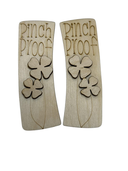 DIY Pinch Proof Hair Clip, Shamrock, Irish, Unfinished, Pinch Shamrock, Hair Clips DIY