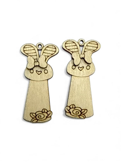 DIY Easter Earrings, Bunny, Bunny ears, Unfinished