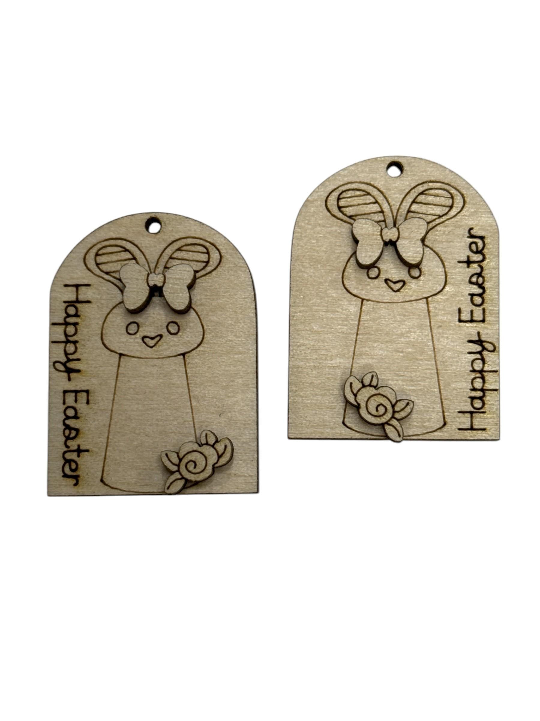 DIY Easter Earrings, Bunny, Bunny ears, Unfinished