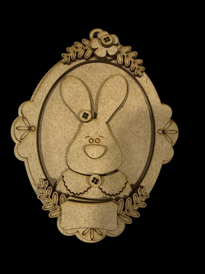 DIY Easter Tags, Easter Basket Tags, Personalized Unfinished Tags, Bunnies, Girl Bunny, Boy Bunny