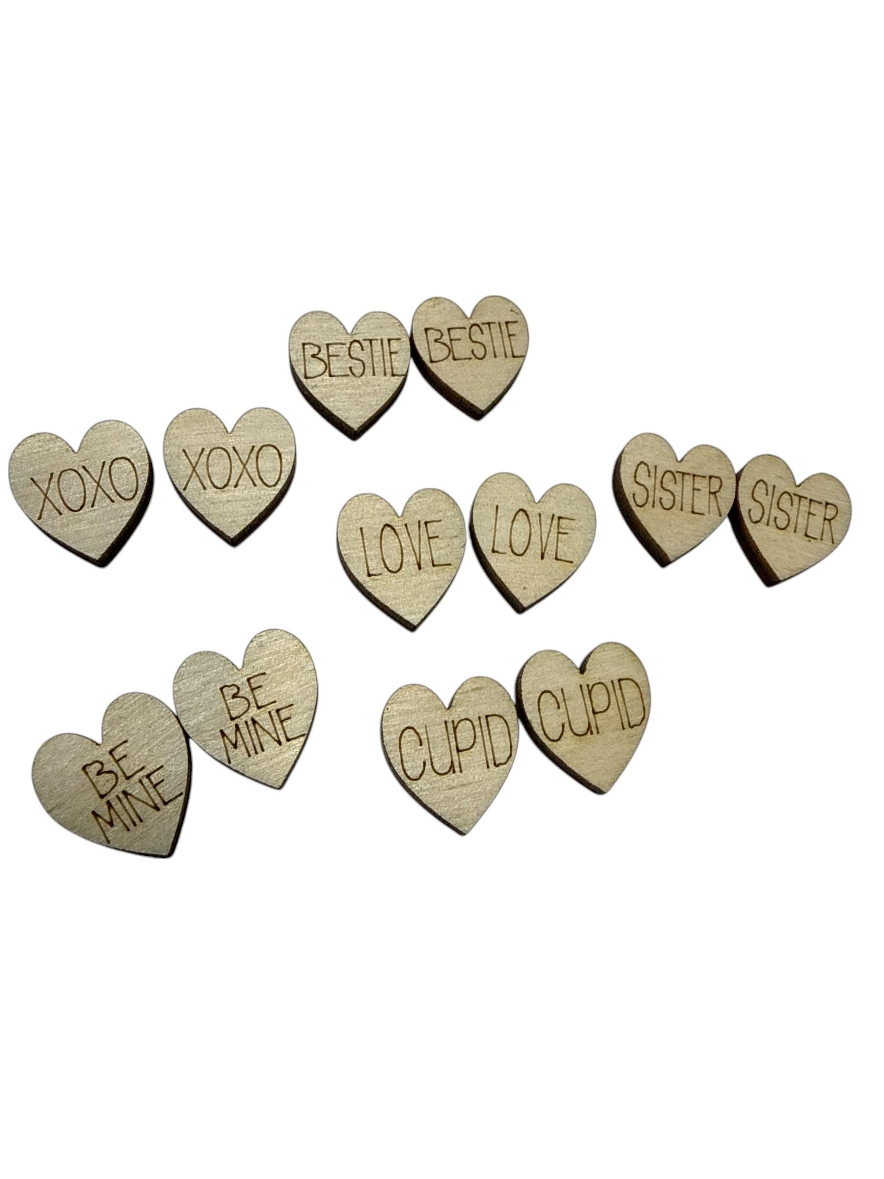 DIY Valentine Stud Earrings, Sweetheart Studs Unfinished, Cupid