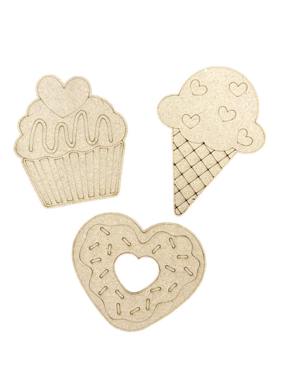 DIY Sweet Treats, Unfinished Valentine, Bakery Paint Kit, Kids crafts