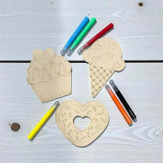 DIY Sweet Treats, Unfinished Valentine, Bakery Paint Kit, Kids crafts