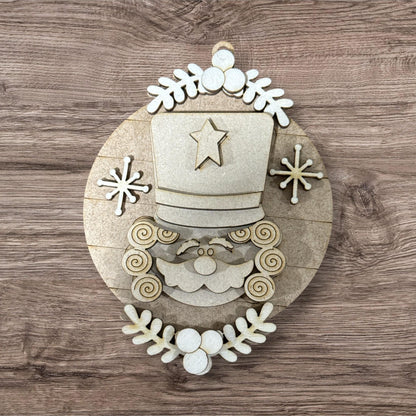 DIY Nutcracker Collection Ornaments, Unfinished Nutcracker, Mouse, Santa, Nutcracker Ornament