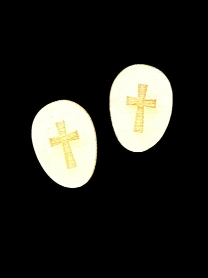 DIY He left 99 for me Earrings, Religious Unfinished, Cross Earrings, Post and Dangles