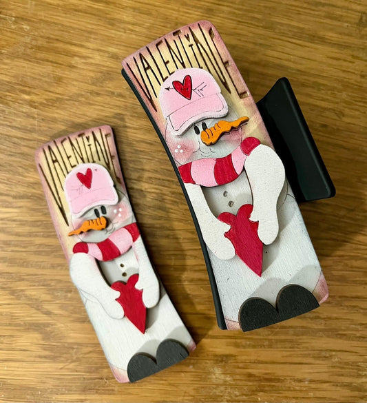 DIY Bear Valentine, Unfinished Claw clip