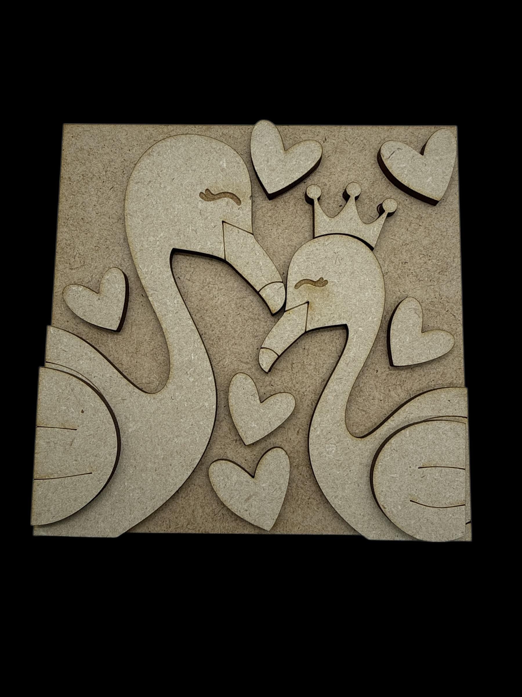 DIY Flamingo Squares, DIY Ladder Inserts, Flamingo our flock rocks, Ladder Inserts Craft, Paint Your Own, Flocking amazing, Tropic