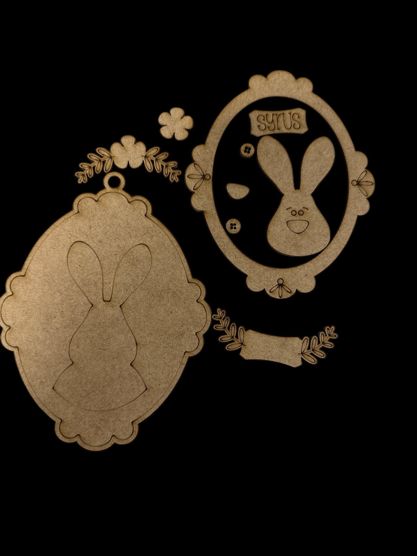 DIY Easter Tags, Easter Basket Tags, Personalized Unfinished Tags, Bunnies, Girl Bunny, Boy Bunny