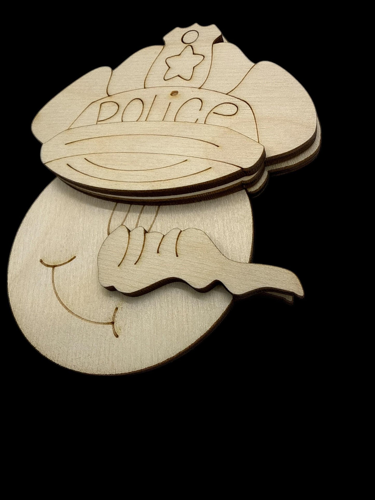 DIY Snowman Ornaments, Police, Sleigh, Pencil, Construction, Unfinished Wood Christmas Craft, Snowman Ornaments, DIY