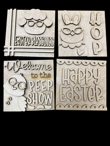 DIY Hip hop, Easter Squares, DIY Ladder Inserts, Easter, Ladder Inserts Craft, Paint Your Own, Spring