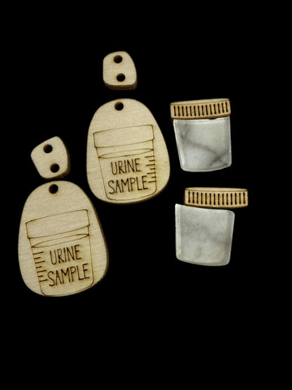 DIY Nurse Stud, Nurse Dangle, Prescription Medical Earrings, Unfinished, Dangles, Unfinished, Medical Love
