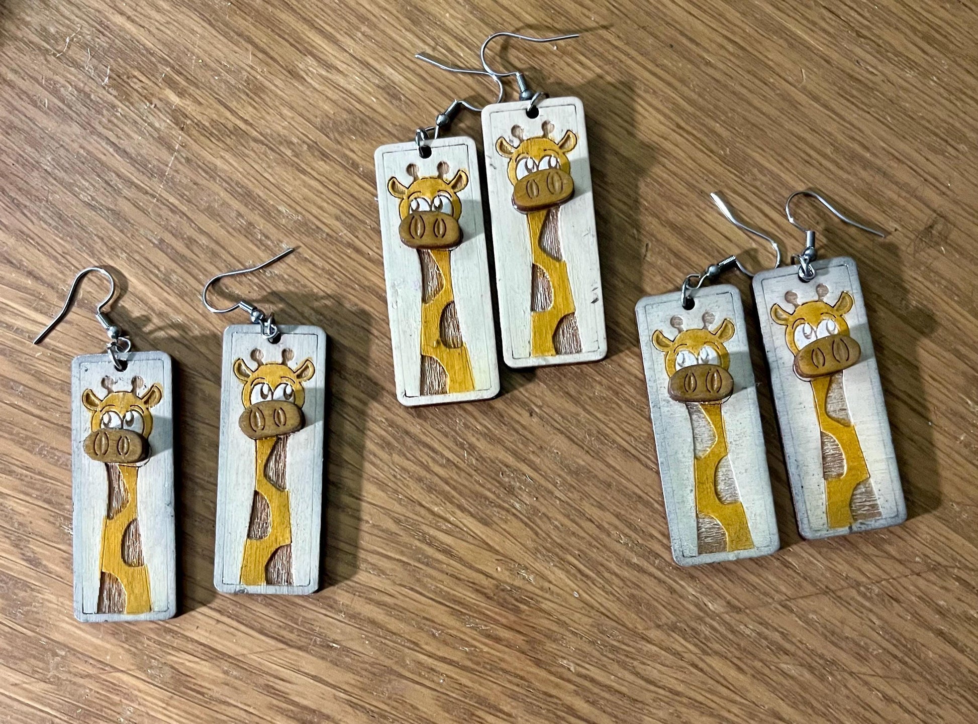 DIY Giraffe Earrings, Unfinished Earrings, Giraffe Earrings DIY, Paint your own Earrings, Fall Earrings, DIY Fun Giraffe Earring, Unfinished