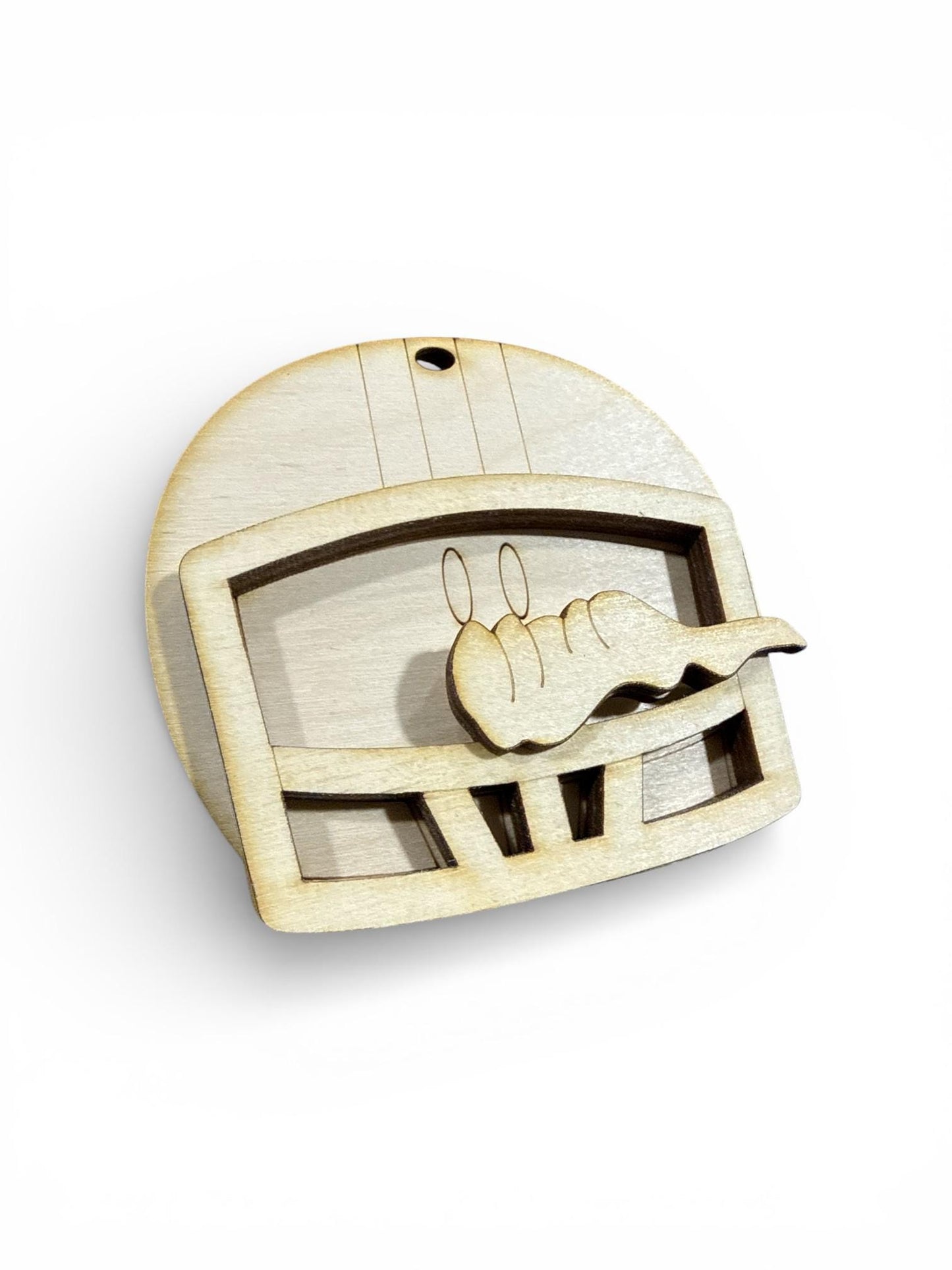 DIY Golf or Football Snowman Ornaments, Golf Ornament, Football Ornament, Golf Charm, Unfinished Wood Christmas Craft, Snowman Ornaments