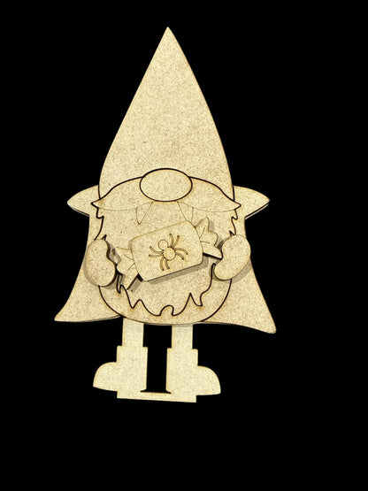 DIY Gnome Halloween Shelf Sitters, Gnome Halloween Friends Unfinished, Shelf Sitter, Unfinished, Paint Party or Gifts
