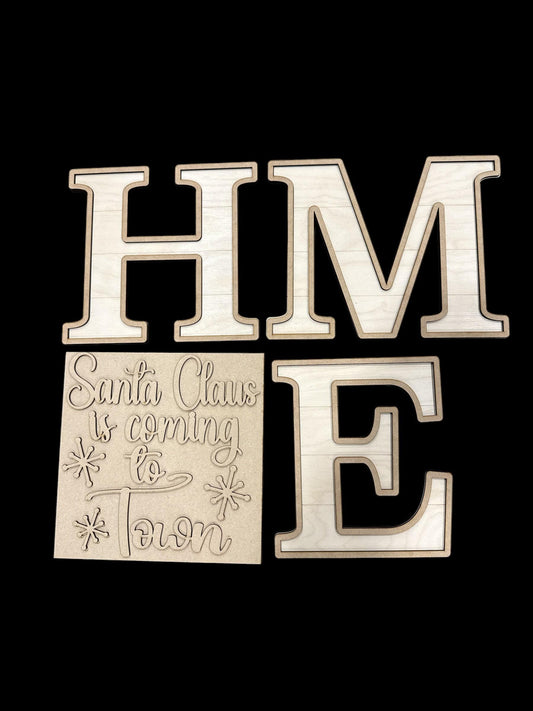 DIY 9" H M E Letters Unfinished, DIY, Unfinished, H M E letters to hang, Add a 8 to 10" Door Hanger, Fun, Door Hanger, Home Decor HME