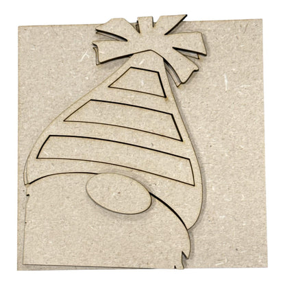 DIY Holiday Faces Squares, DIY Ladder Inserts, Holiday Faces, 4.25" Ladder Inserts Craft, Paint Your Own, Seasonal Squares