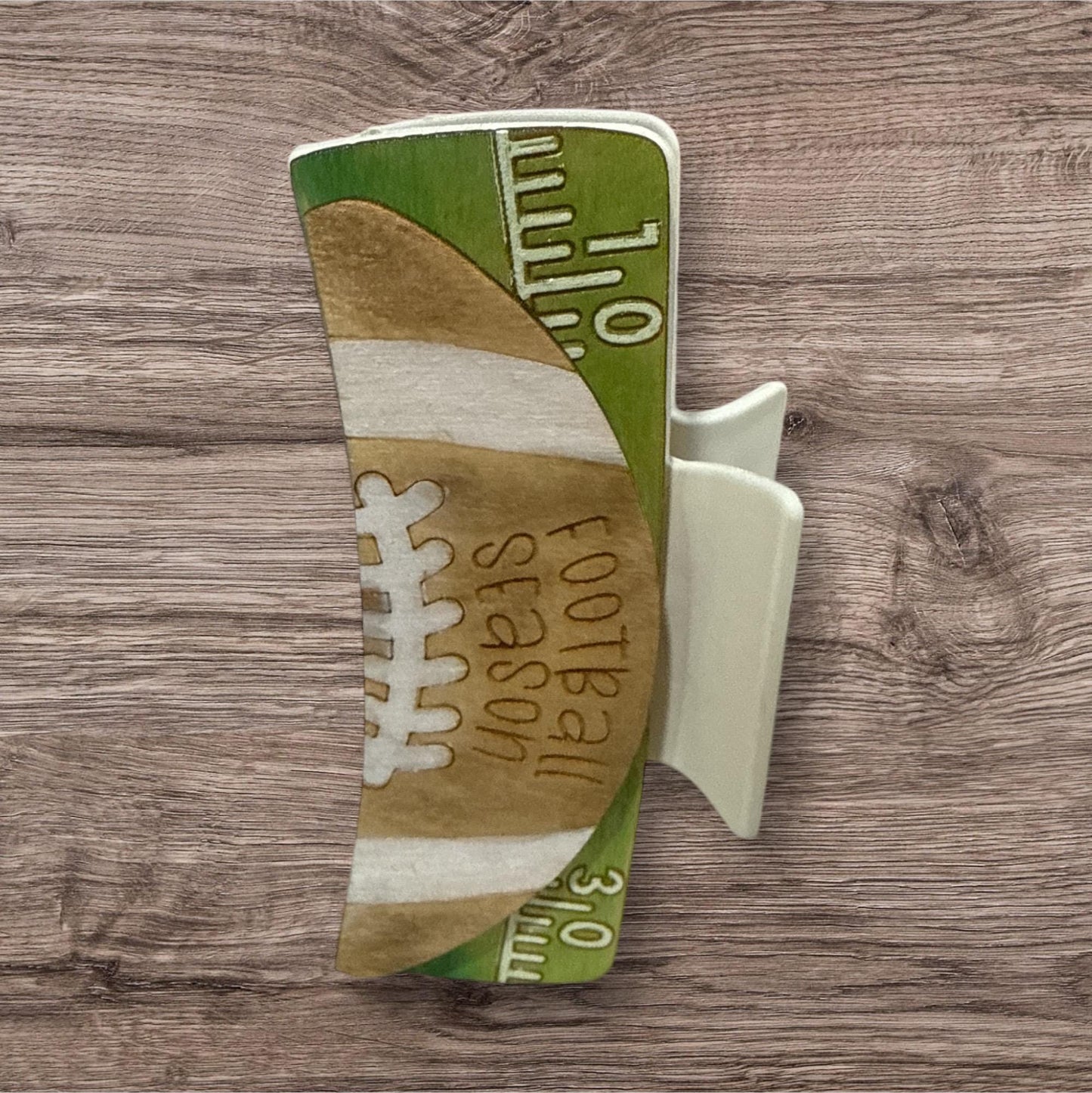DIY Football Season Hair Clip Pieces: Unfinished Wood Laser Cut Blanks