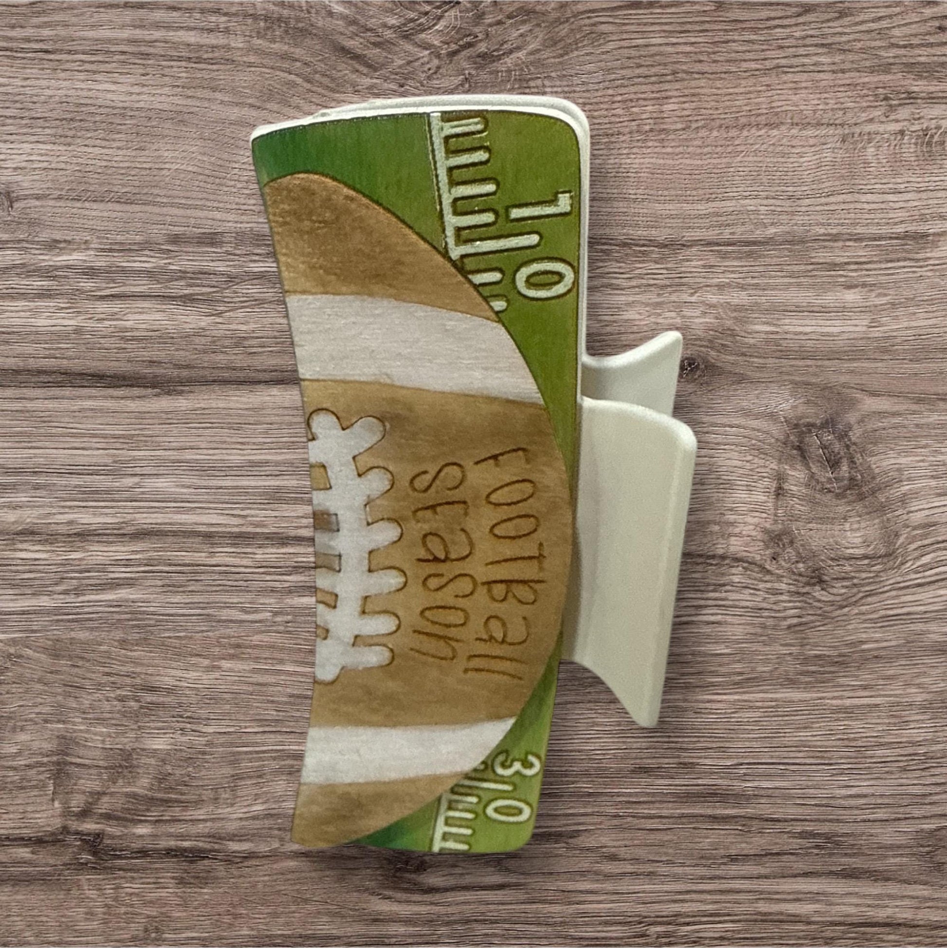 DIY Football Season Hair Clip Pieces: Unfinished Wood Laser Cut Blanks