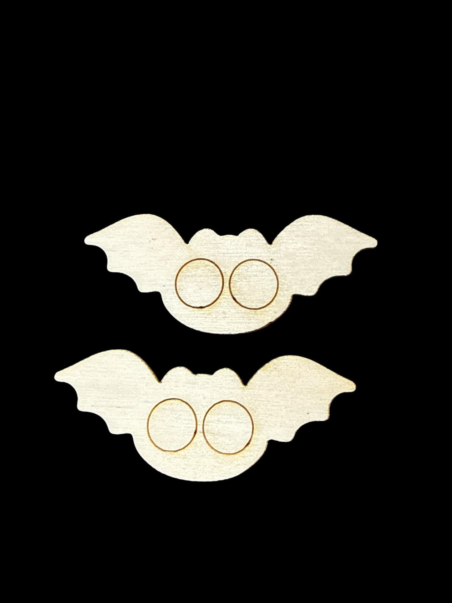 DIY Boo Hair Clip,2" and 4" Claw Clip, Bat Earrings: Unfinished Wood Laser Cut Blank, Ghosts Claw Clip, Earring, Bundle, Halloween