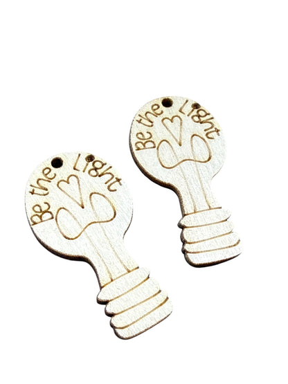 DIY Be The Light Earrings, Lightbulb Unfinished, Dangles, Unfinished Be the Light Earrings,