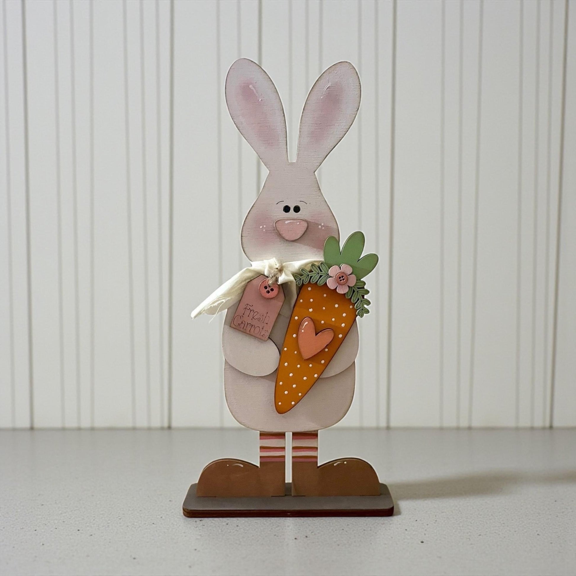 DIY Easter Bunny Shelf Sitter, Easter Fun, Shelf Sitter, Spring Unfinished, Bunny and Carrot, Primitive bunny to paint