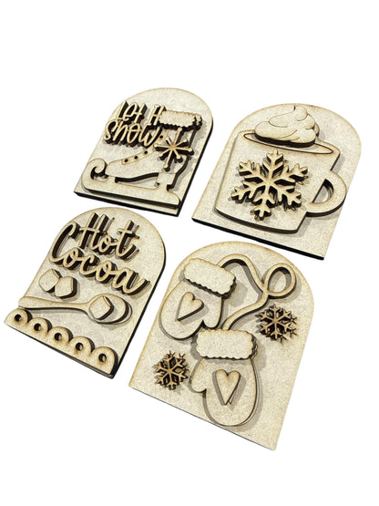 DIY Winter Interchangeable Mini Arched Add-on, Interchangeable Sign, Mini Arches Interchanges