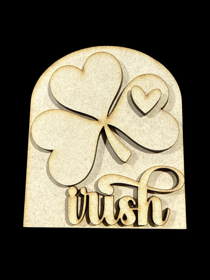 DIY St Patrick's Day Interchangeable Mini Arched Add-on, Interchangeable Sign, Lucky Mini Arches Interchanges
