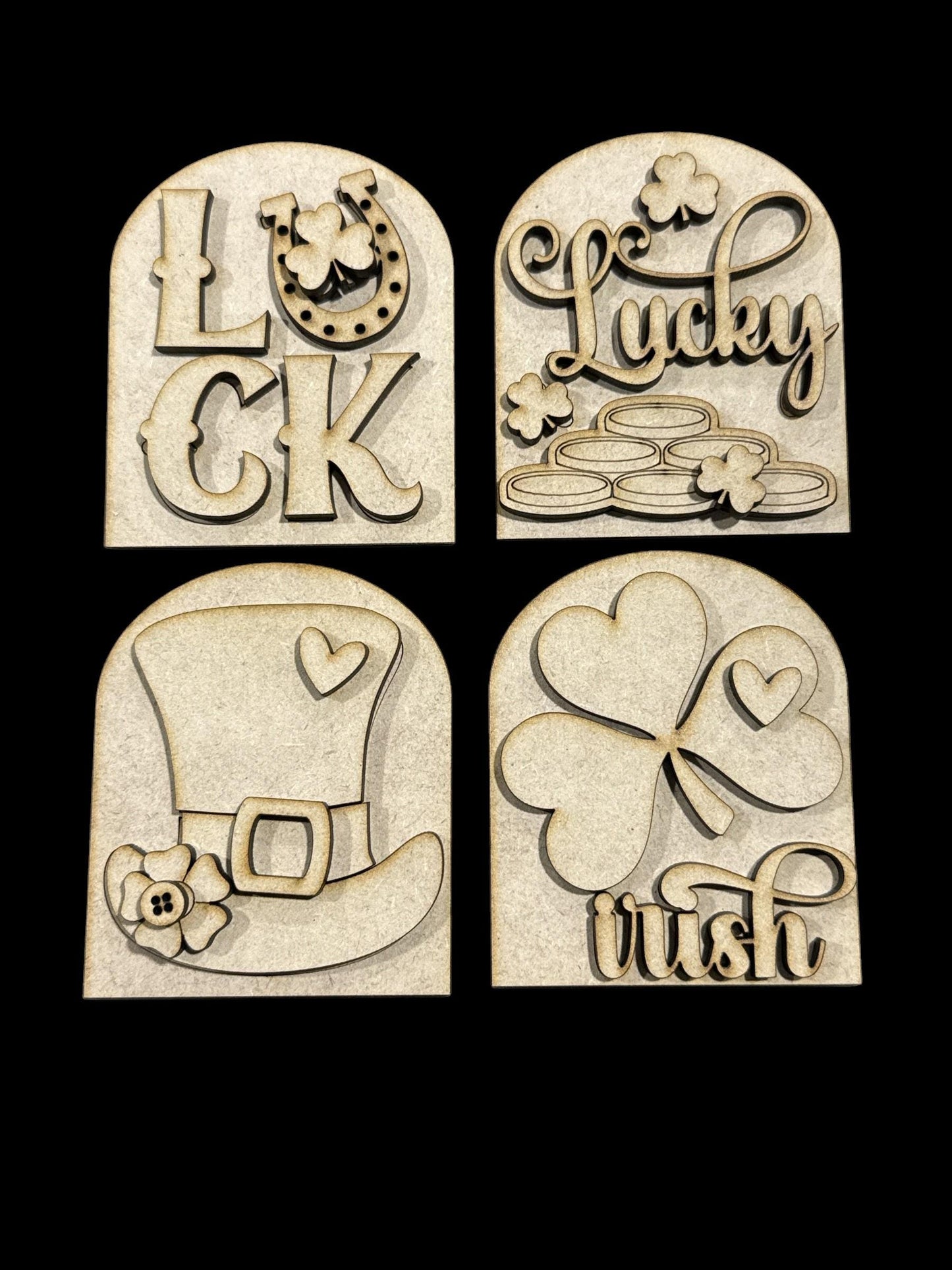 DIY St Patrick's Day Interchangeable Mini Arched Add-on, Interchangeable Sign, Lucky Mini Arches Interchanges