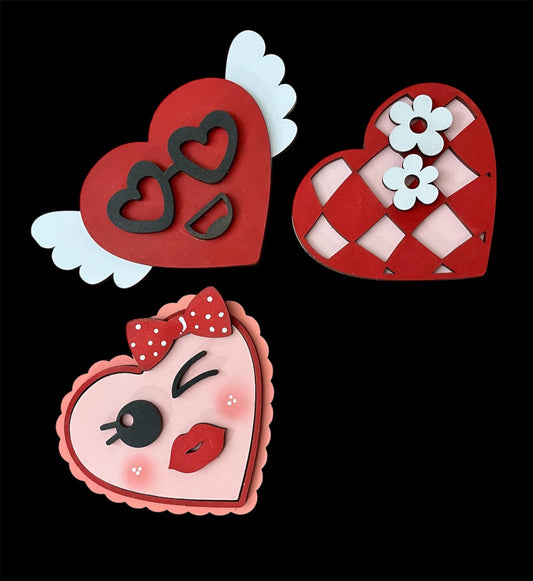 DIY Valentine Fun Crafts, Unfinished Hearts, Heart Faces, Kids Crafts