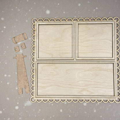 DIY Classic Frames for Square Frames, Wood Framed Sign, Mantel Deco, Home Decor, Shelf Sitter, Classic Frames Interchangeable Leaning Sign