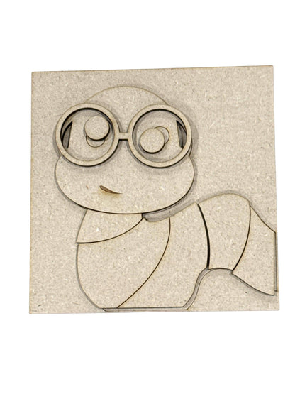 DIY Holiday Faces Squares, DIY Ladder Inserts, Holiday Faces, 4.25" Ladder Inserts Craft, Paint Your Own, Seasonal Squares