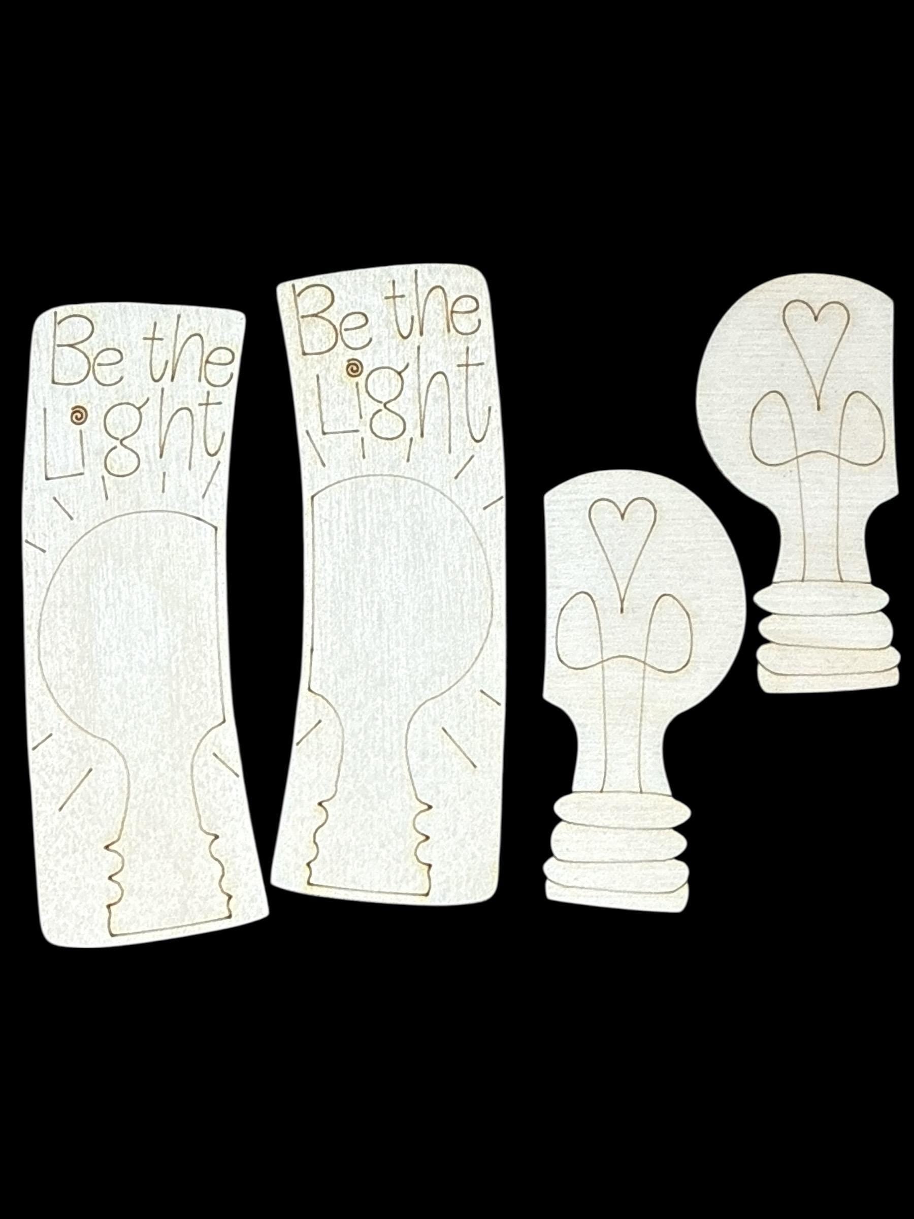 DIY Be the light Unfinished Claw clip, lightbulbs 4", be the light , Hair Clip, Paint your own