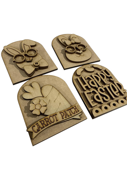 DIY Eater Mini Interchangeable Arched Add-on, Interchangeable Sign, Mini Arches Interchanges, Easter mini
