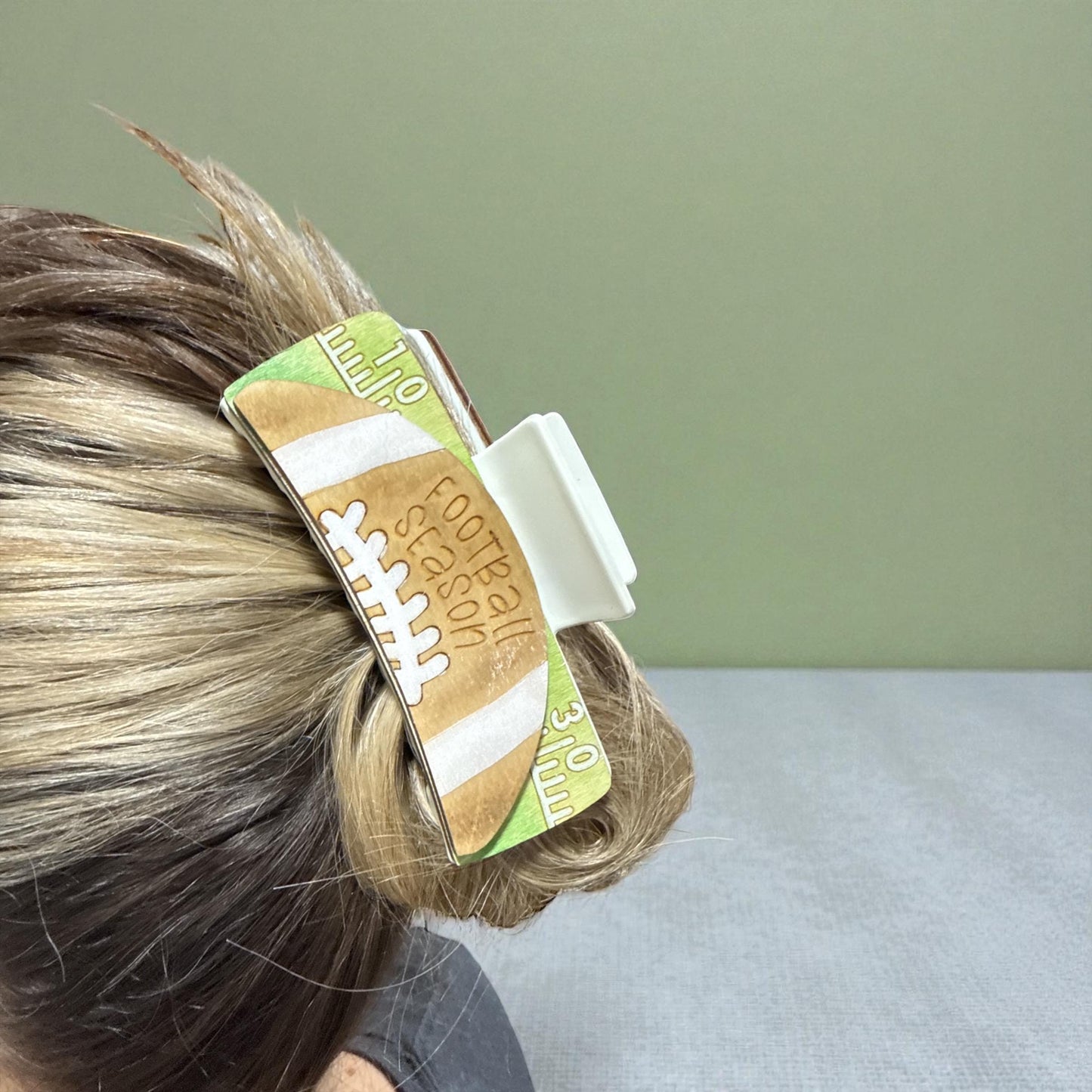 DIY Football Season Hair Clip Pieces: Unfinished Wood Laser Cut Blanks