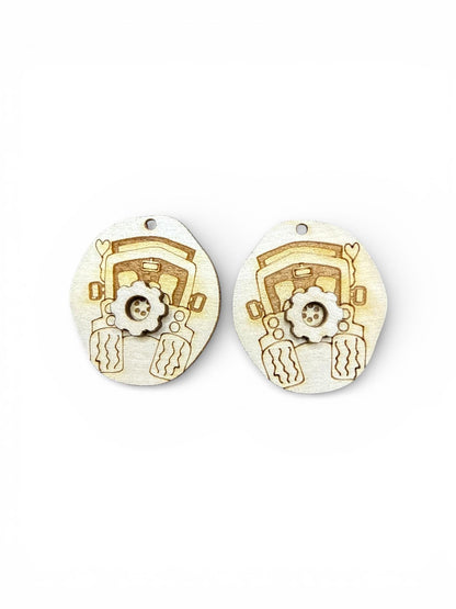 DIY Offroading Earrings: Unfinished Birch Wood, Engraved, Craft Jewelry, Offroad Earrings, Earrings, Adventure Begins