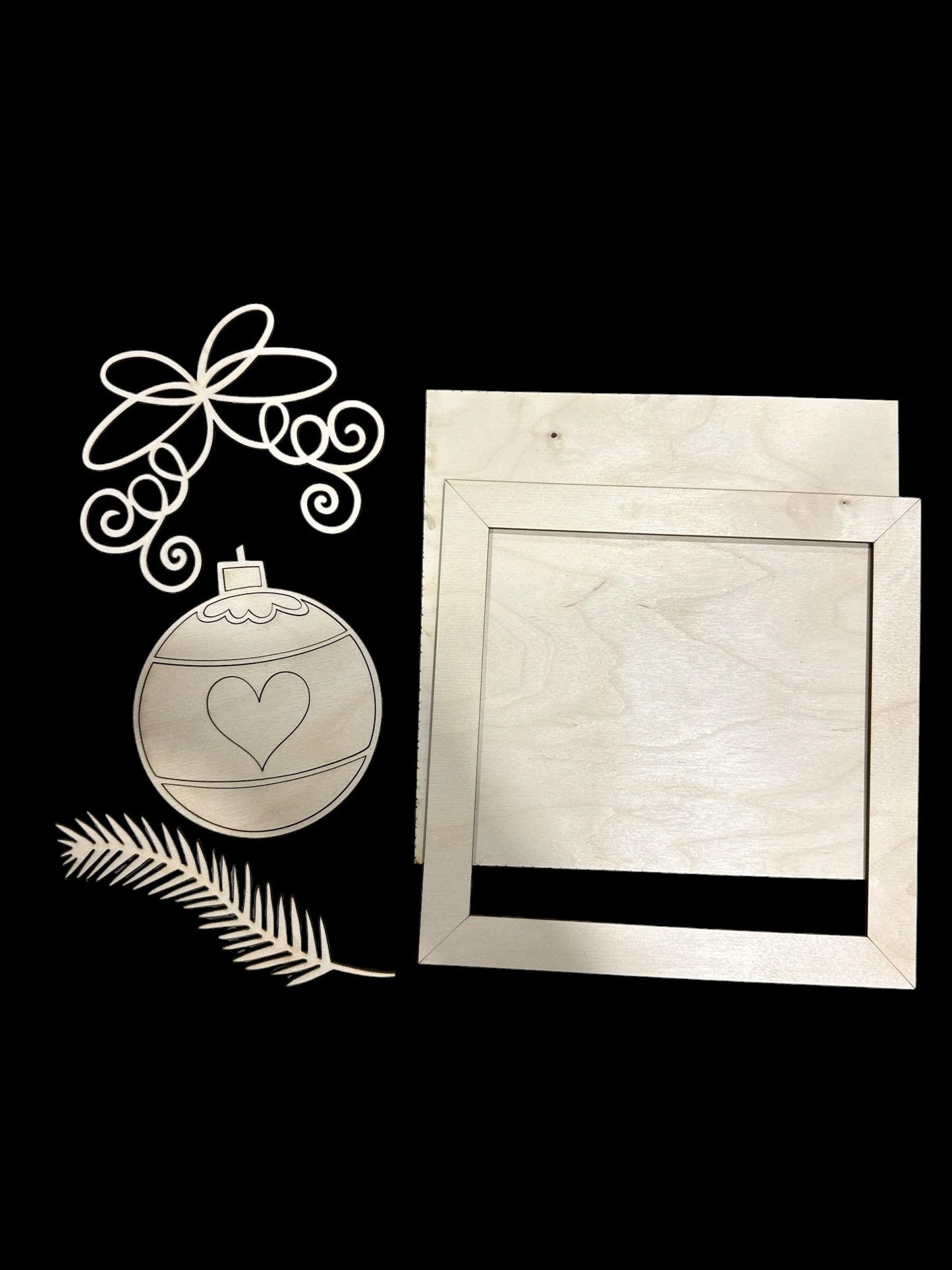 DIY Christmas Ball Frame, DIY Squares, 8", 10" Christmas Ball, Ladder Inserts Craft, Paint Your Own, Christmas Ball