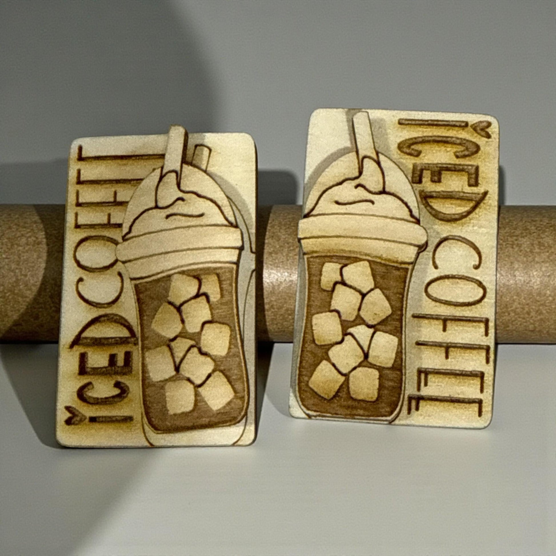 DIY 2" Coffee Claw Clip, Iced Coffee Claw Clip Blank, Unfinished Claw Clip