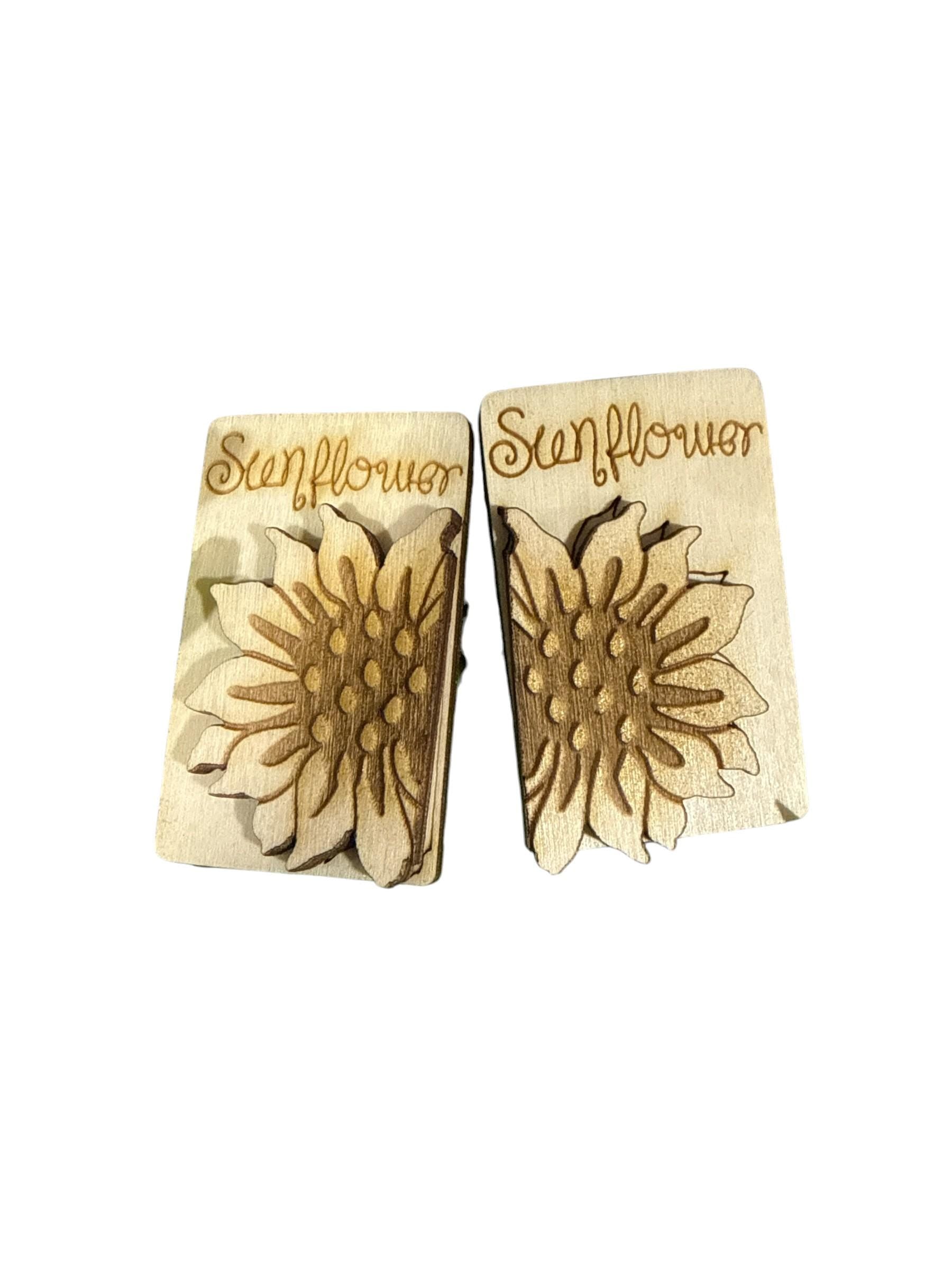 DIY 2" Sunflower Claw Clip, Sunflower Claw Clip Blank, Unfinished Claw Clip, Summer Clip