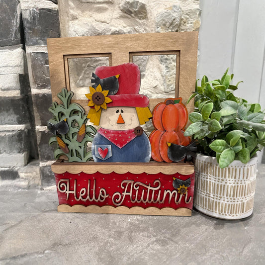 Harvest Blessings Window Insert: Interchangeable Summer Watermelon Insert, Window Insert Only, fall insert