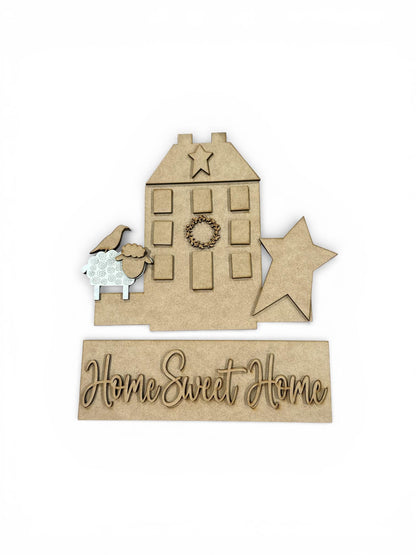 DIY Home Sweet Home Interchangeable Window Insert Kit, Home Sweet Home