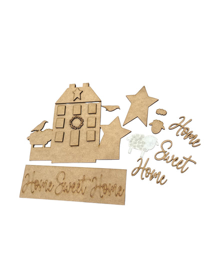 DIY Home Sweet Home Interchangeable Window Insert Kit, Home Sweet Home