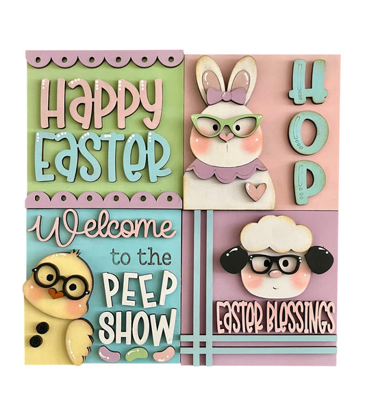 DIY Hip hop, Easter Squares, DIY Ladder Inserts, Easter, Ladder Inserts Craft, Paint Your Own, Spring