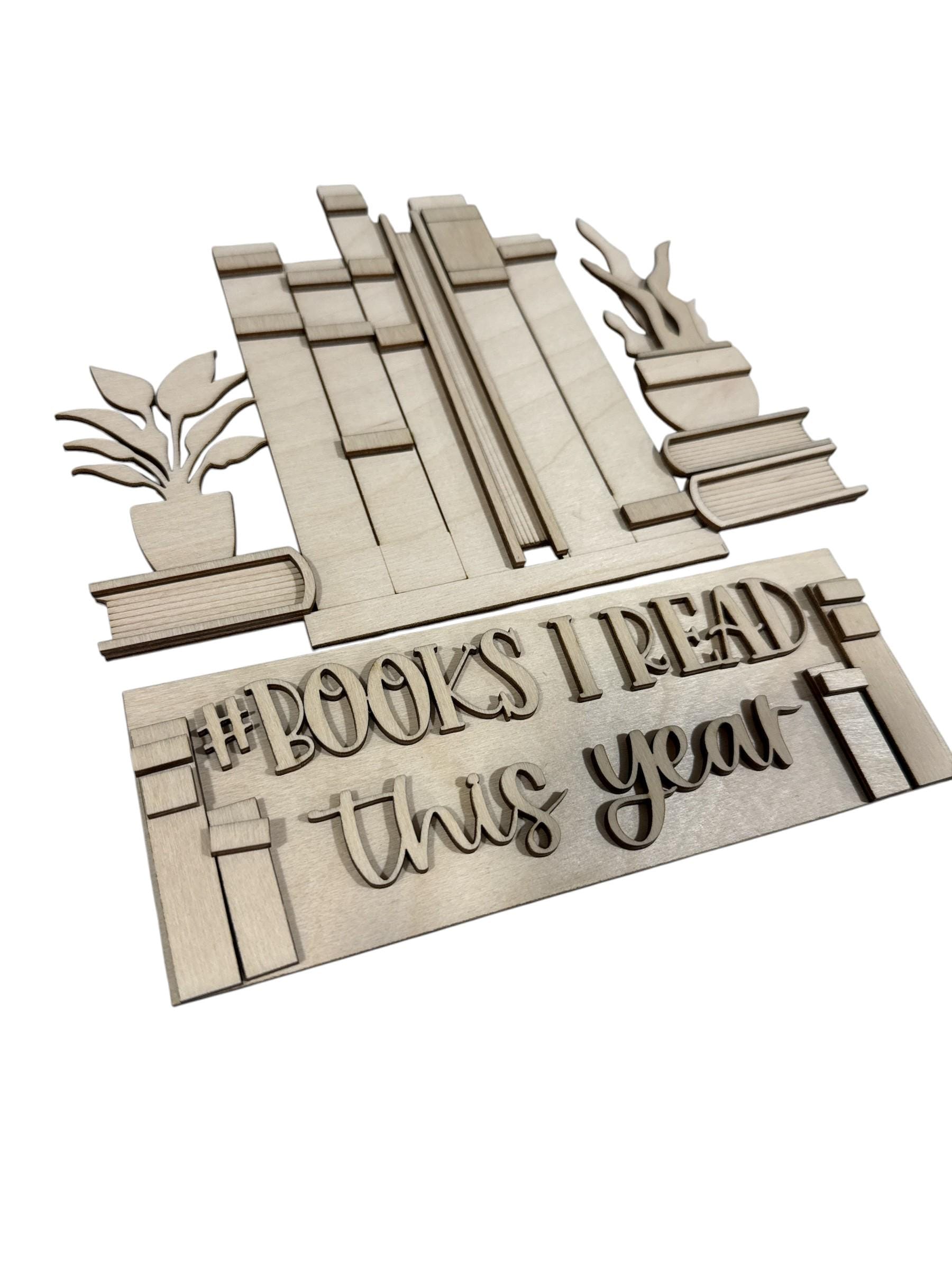 DIY Book Lover Advent Interchangeable Inserts, Books Countdown, Unfinished, Inserts Only, Books I have read inserts