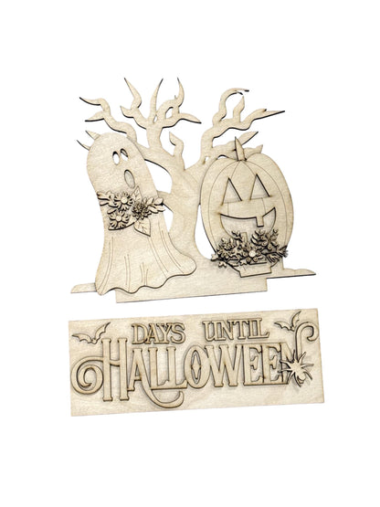 DIY Halloween Lover Advent Interchangeable Inserts, Books Countdown, Unfinished, Inserts Only, spooky season