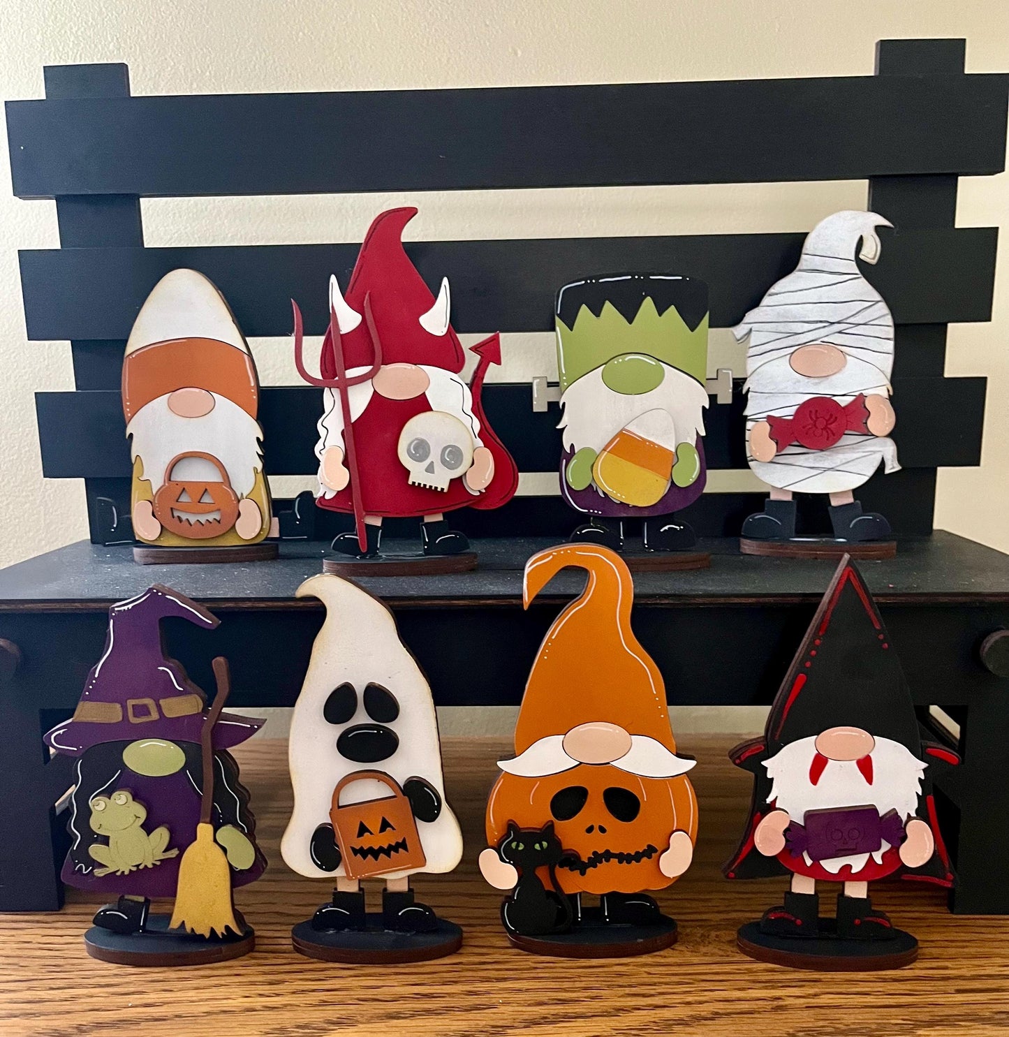 DIY Gnome Halloween Shelf Sitters, Gnome Halloween Friends Unfinished, Shelf Sitter, Unfinished, Paint Party or Gifts