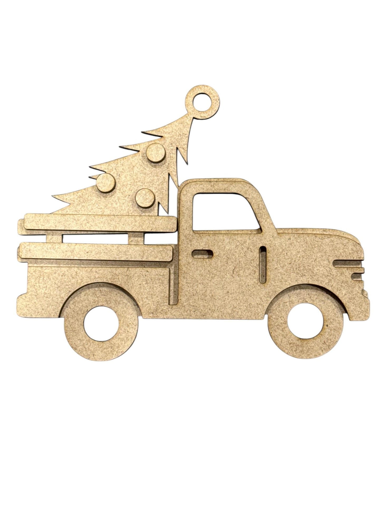 DIY Construction Ornament Bundle Set, Unfinished Tractor, Concrete Truck, Holiday Ornaments, Unfinished Farm Equipment